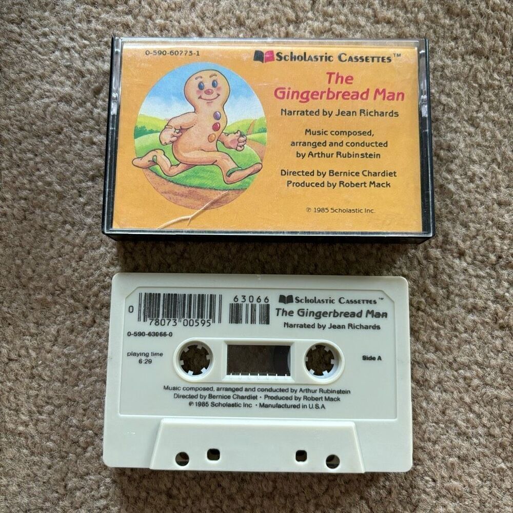 Scholastic Cassettes The Gingerbread Man Narrated By Jean Richards Cassette